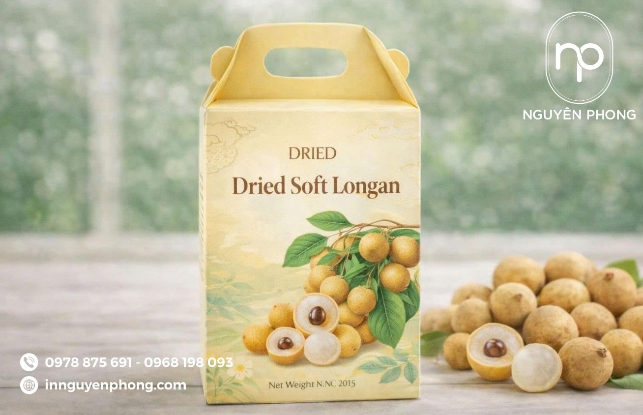 Hộp đựng long nhãn giúp tôn lên giá trị của sản phẩm